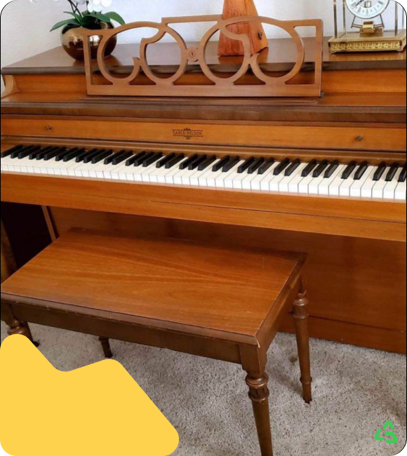 full size professional piano removal